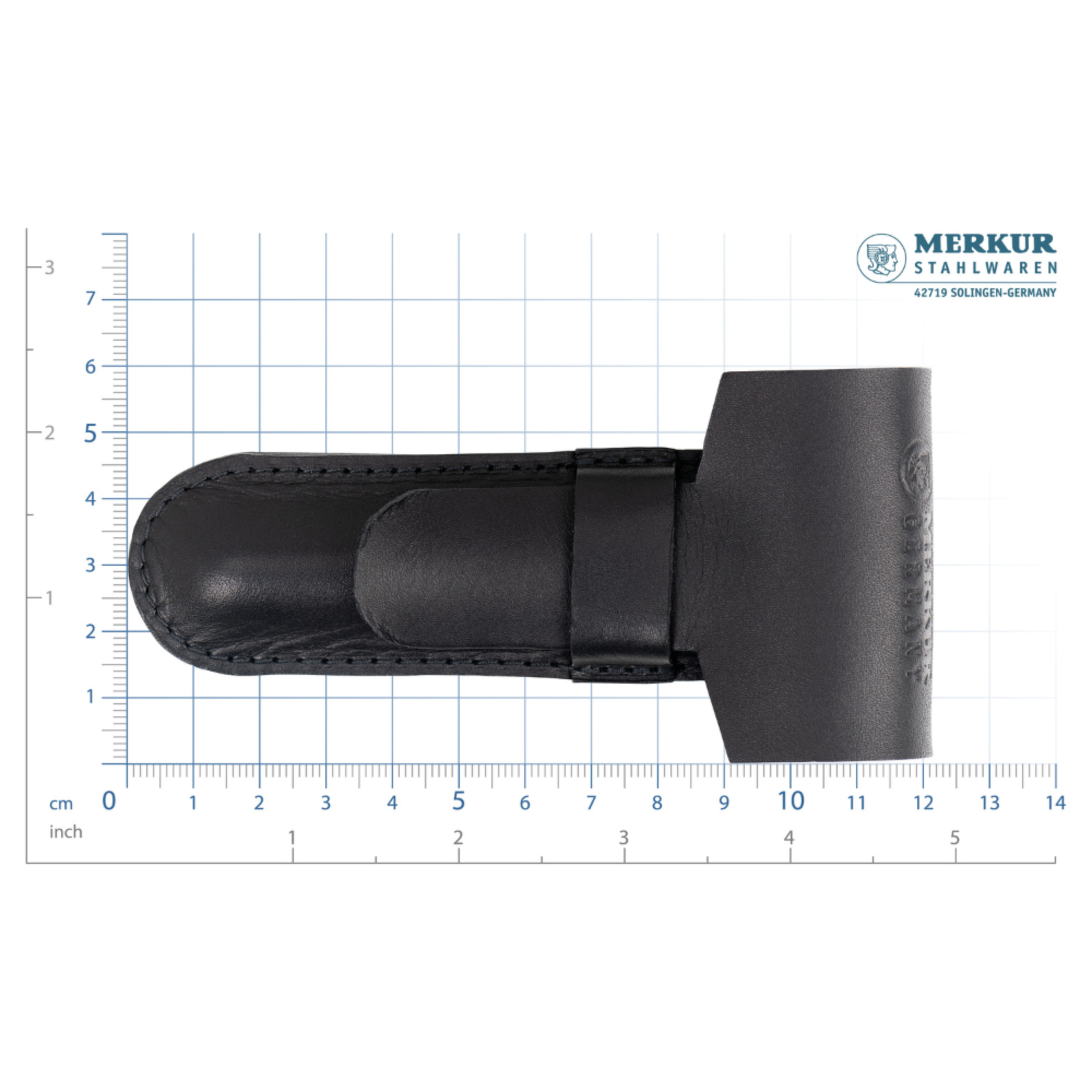 Merkur Leather Case Black - Standard Fit for All Items Except 24001 and Futur, Made from Cowhide