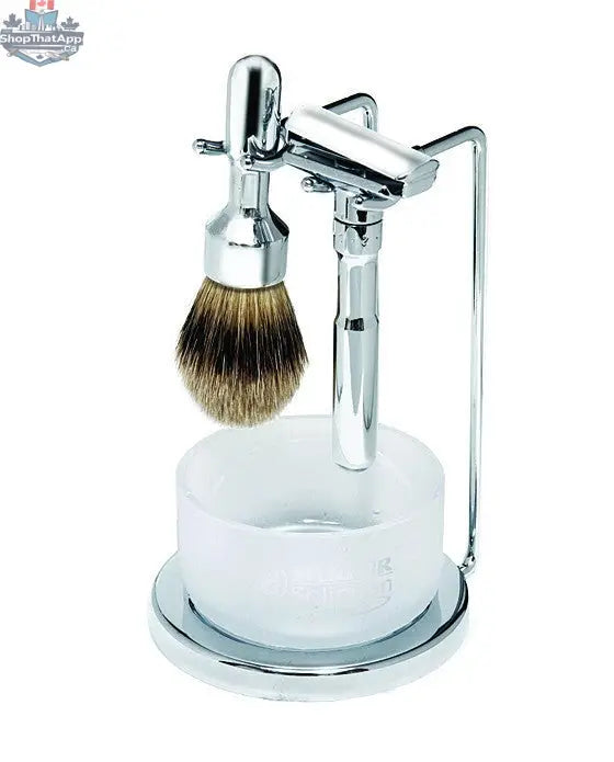 Merkur Future Double Edge Razor Set - 4pc Polished Safety Razor Shaving Set - Shopthatapp.ca