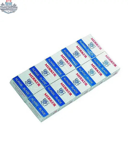 Merkur Detailing Razor Blades (100 Blades - 10 Packs of 10 Blades) - Shopthatapp.ca