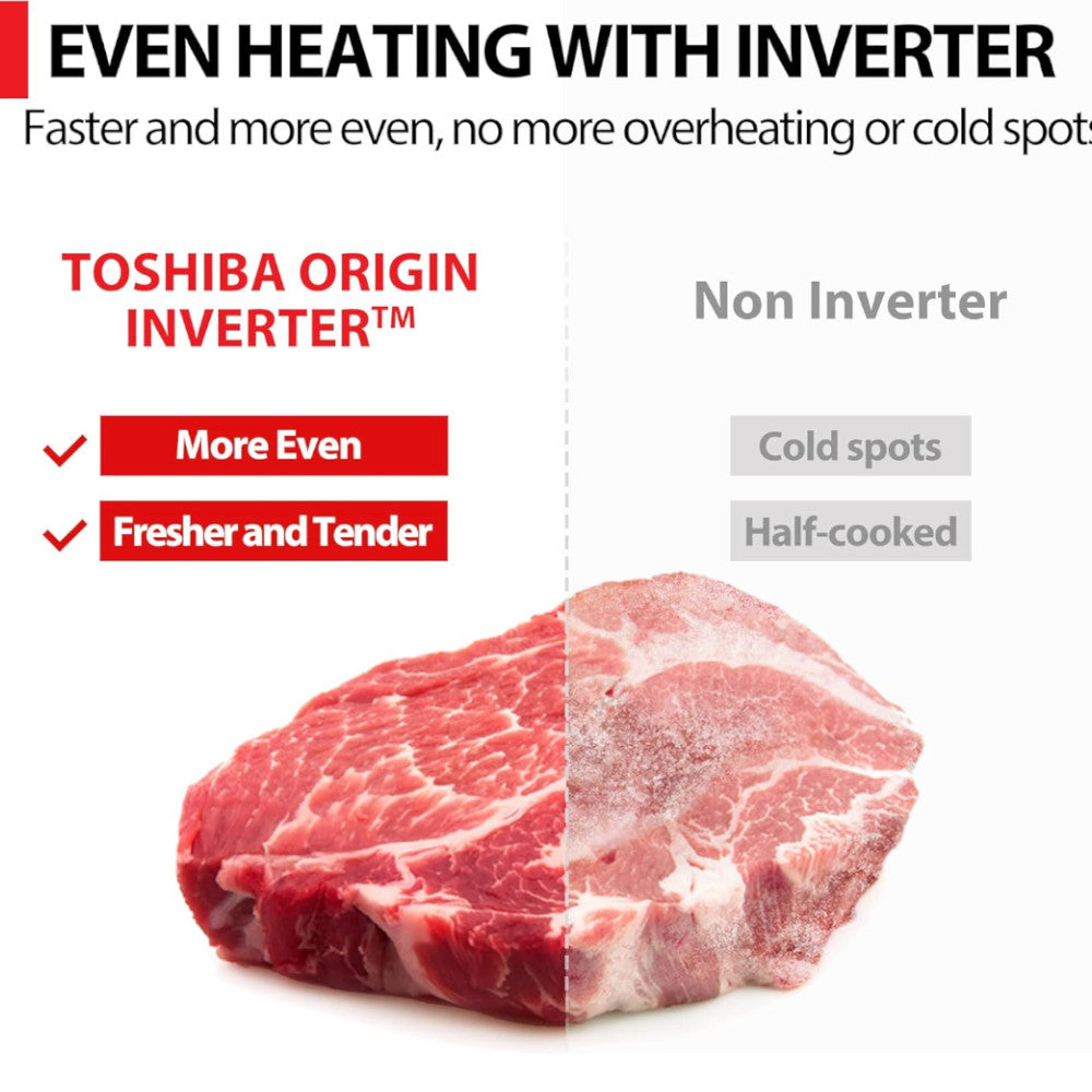 TOSHIBA ML2-EC09SAIT(BS) 6 in 1 Inverter Microwave Oven Air Fryer Combo - Shopthatapp.ca