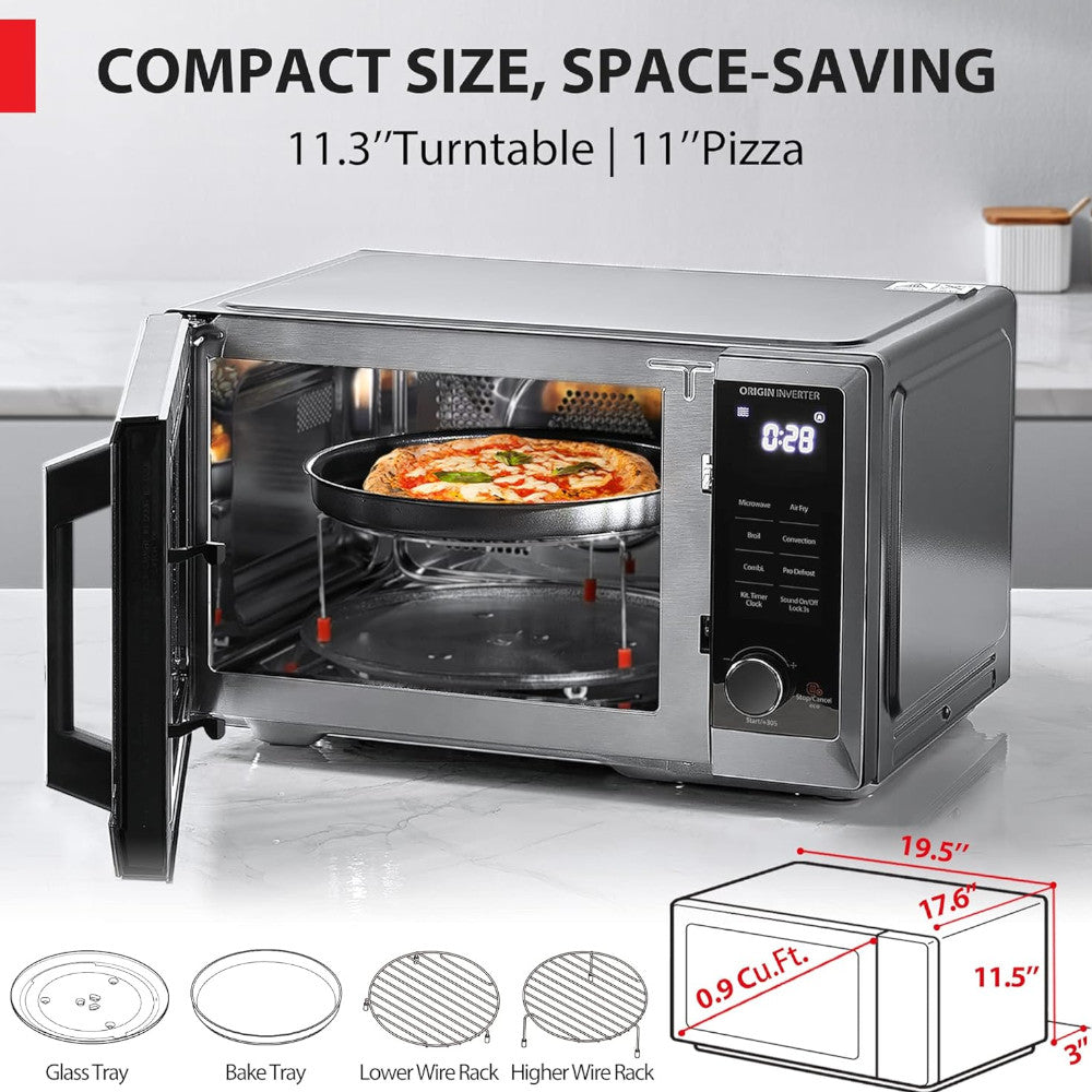 TOSHIBA ML2-EC09SAIT(BS) 6 in 1 Inverter Microwave Oven Air Fryer Combo - Shopthatapp.ca