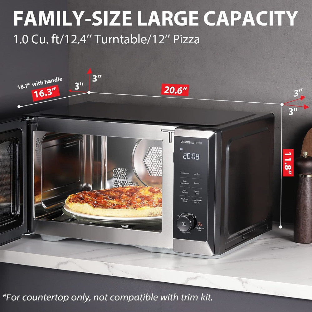 TOSHIBA ML2-TC10SAIT(SS) 7-in-1 Countertop Microwave Oven with Air Fryer - Quality recertified with Home Essentials warranty - Shopthatapp.ca