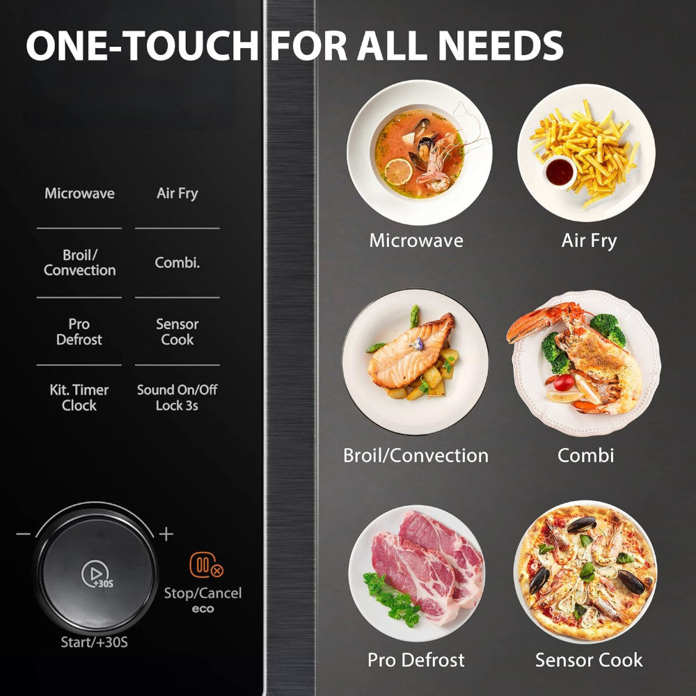 TOSHIBA ML2-TC10SAIT(SS) 7-in-1 Countertop Microwave Oven with Air Fryer - Quality recertified with Home Essentials warranty - Shopthatapp.ca