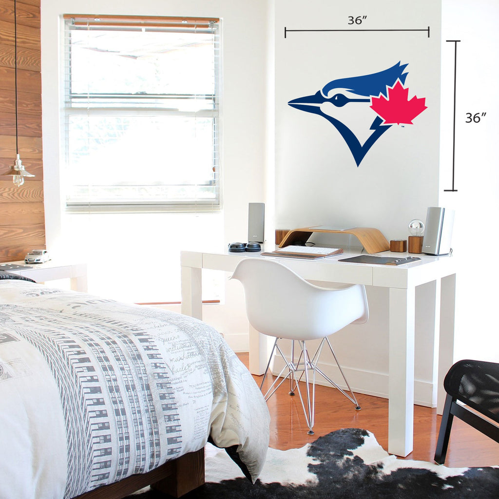Toronto Blue Jays 36x36 Team Logo Repositional Wall Decal - Www.Shopthatapp.ca