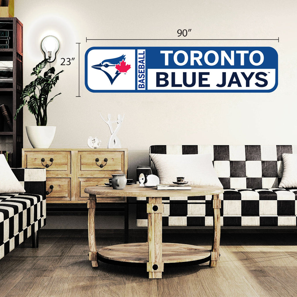 Toronto Blue Jays 90x23 Team Repositional Wall Decal Design 56 - Www.Shopthatapp.ca