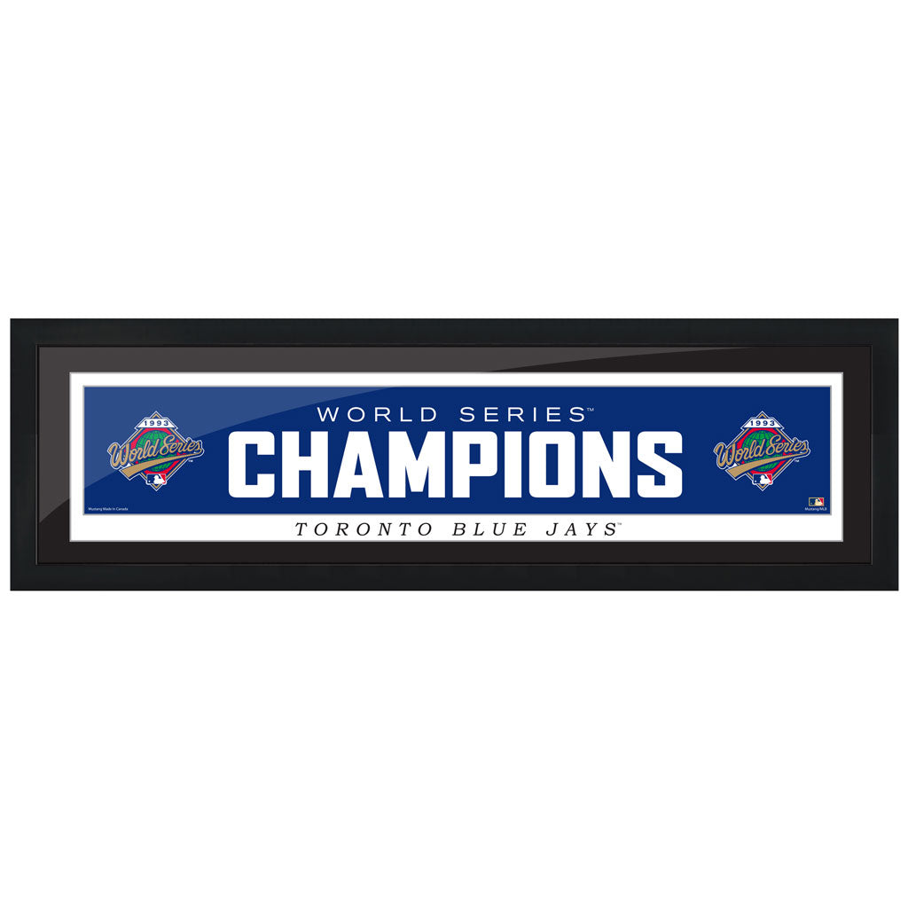 Toronto Blue Jays Cooperstown World Series Logo 1993 6x22 Framed Print - Www.Shopthatapp.ca