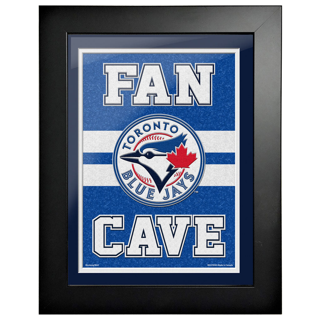 Toronto Blue Jays 12x16 Fan Cave Framed Artwork - Www.Shopthatapp.ca