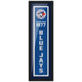 Toronto Blue Jays 6" x 22" Established Framed Sign - Www.Shopthatapp.ca