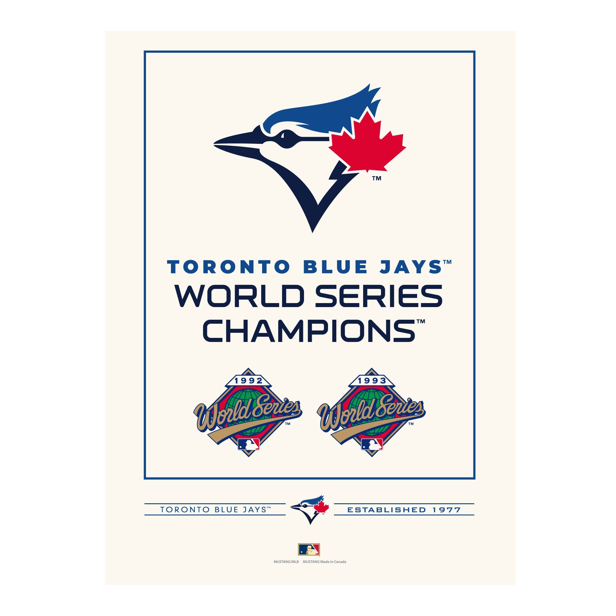 Toronto Blue Jays World Series Collection 12x16 Print - Www.Shopthatapp.ca