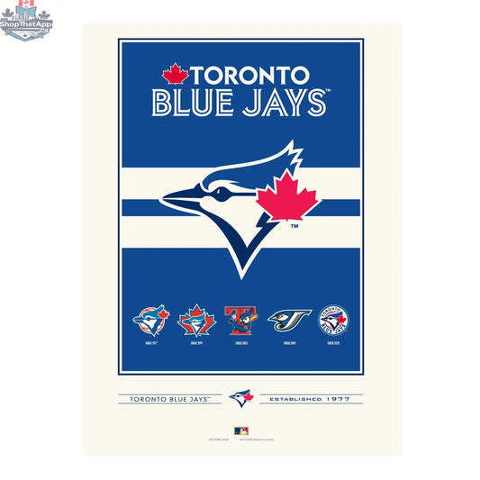 Toronto Blue Jays World Series print wall decor featuring team tradition artwork in 12x16 size by Sports Decor.