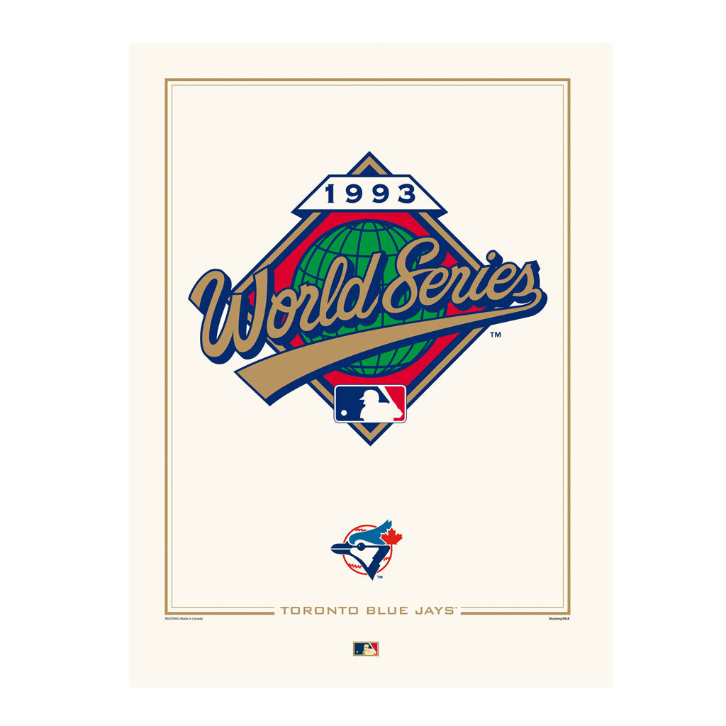 Toronto Blue Jays 1993 World Series Logos to History 12x16 Print - Www.Shopthatapp.ca