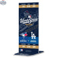 MLB World Series 2025 replica ticket featuring Toronto Blue Jays vs LA Dodgers, with team logos and event details.