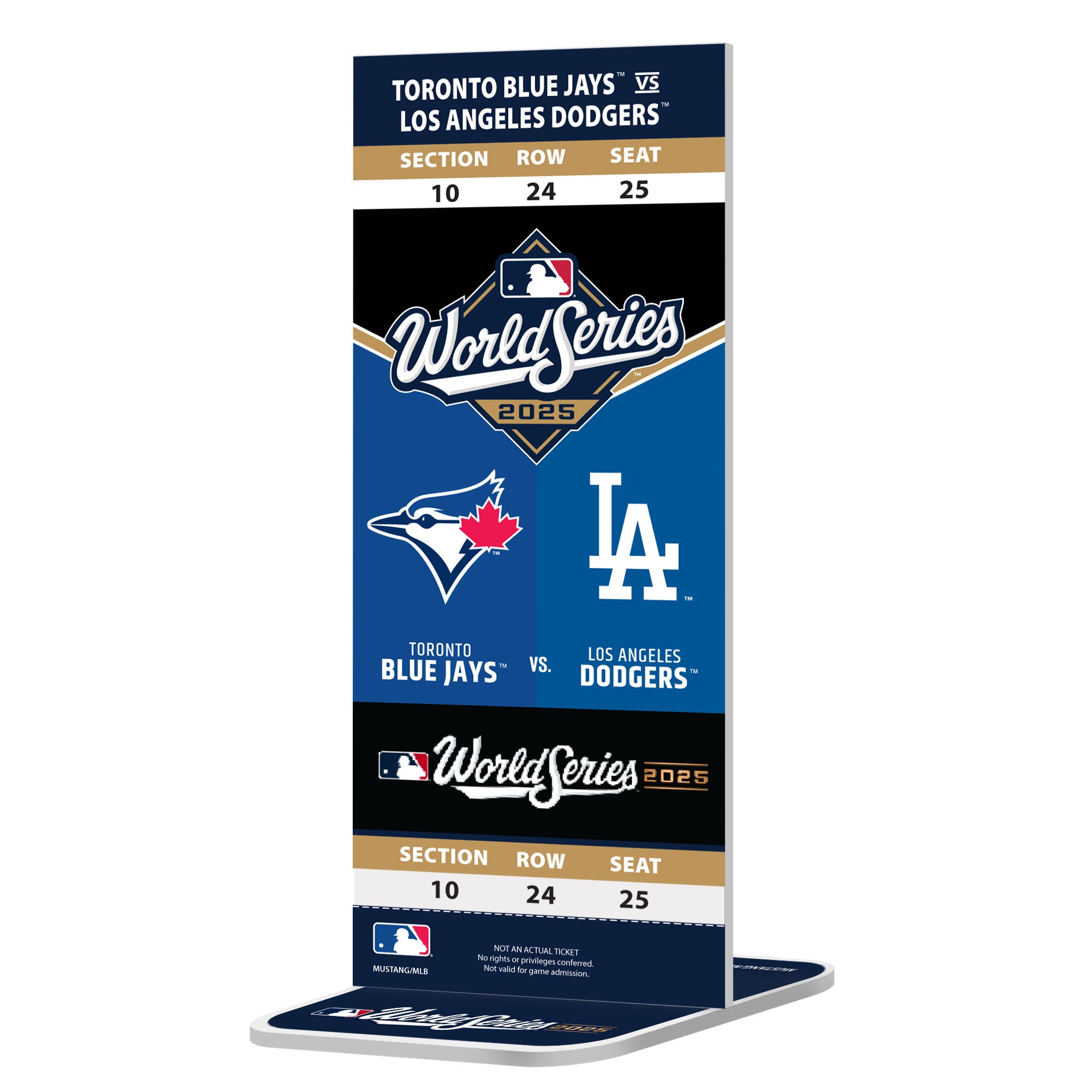 MLB World Series 2025 Replica OPENING NIGHT Ticket | Toronto Blue Jays vs LA Dodgers - Www.Shopthatapp.ca