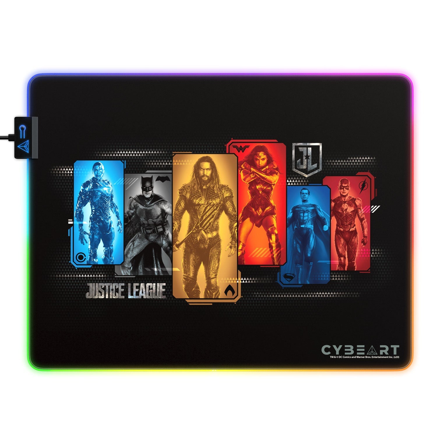 Justice League Gaming Mouse Pad - Character Portraits Design - Shopthatapp.ca