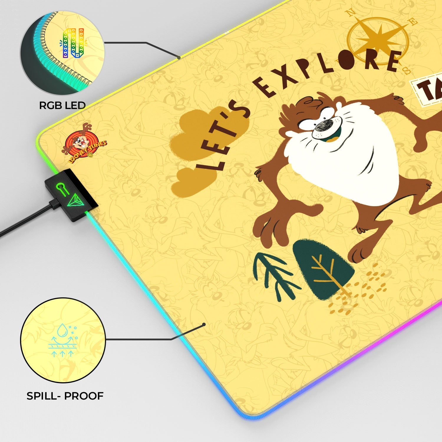 TAZ Tasmanian Devil Gaming Mouse Pad for Ultimate Gaming Performance - Shopthatapp.ca
