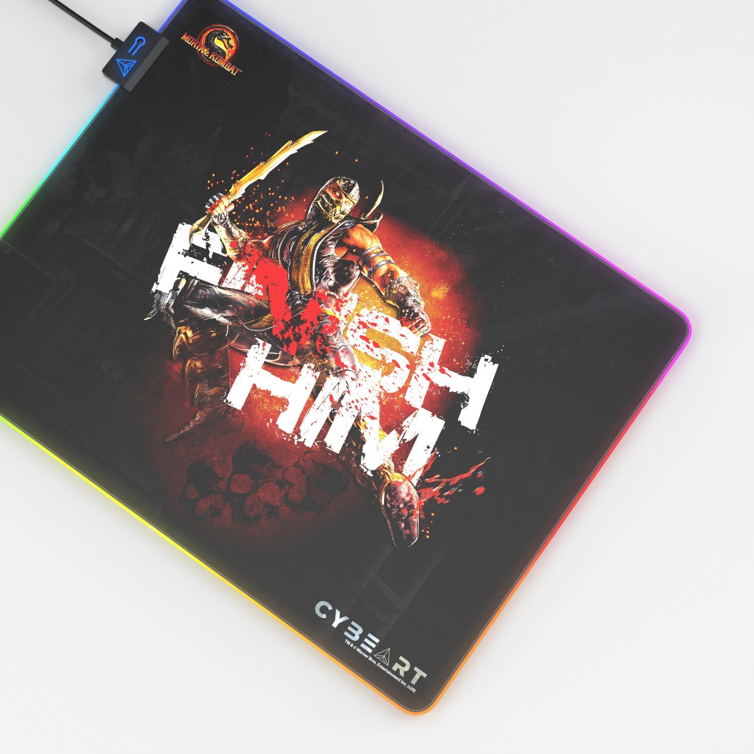 Mortal Kombat FINISH HIM Sub Zero Gaming Mouse Pad - Shopthatapp.ca