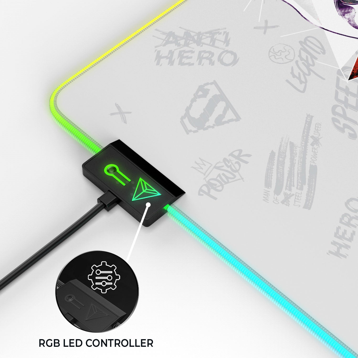 Superman Gaming Mouse Pad - Truth Honor Courage Design - Shopthatapp.ca