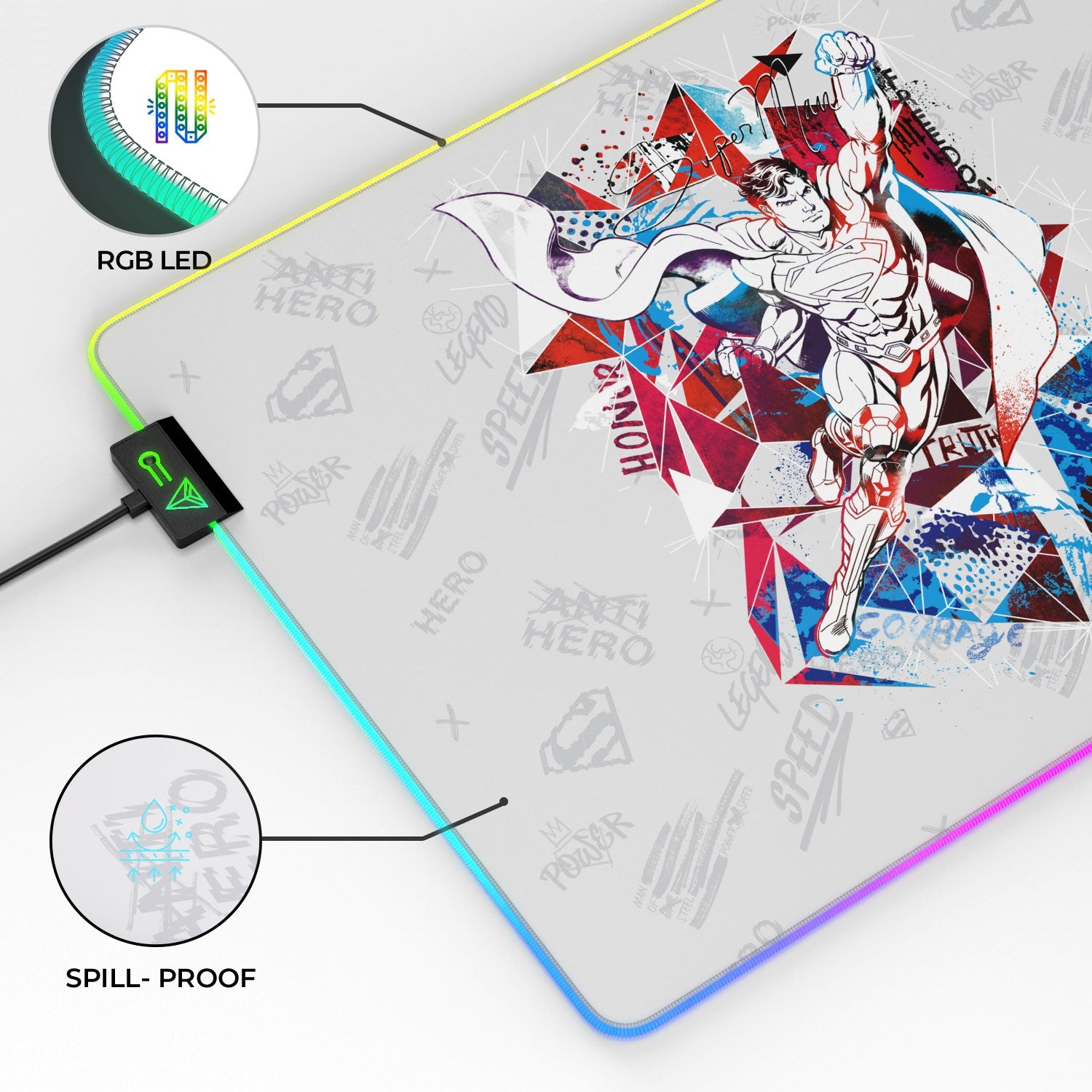 Superman Gaming Mouse Pad - Truth Honor Courage Design - Shopthatapp.ca