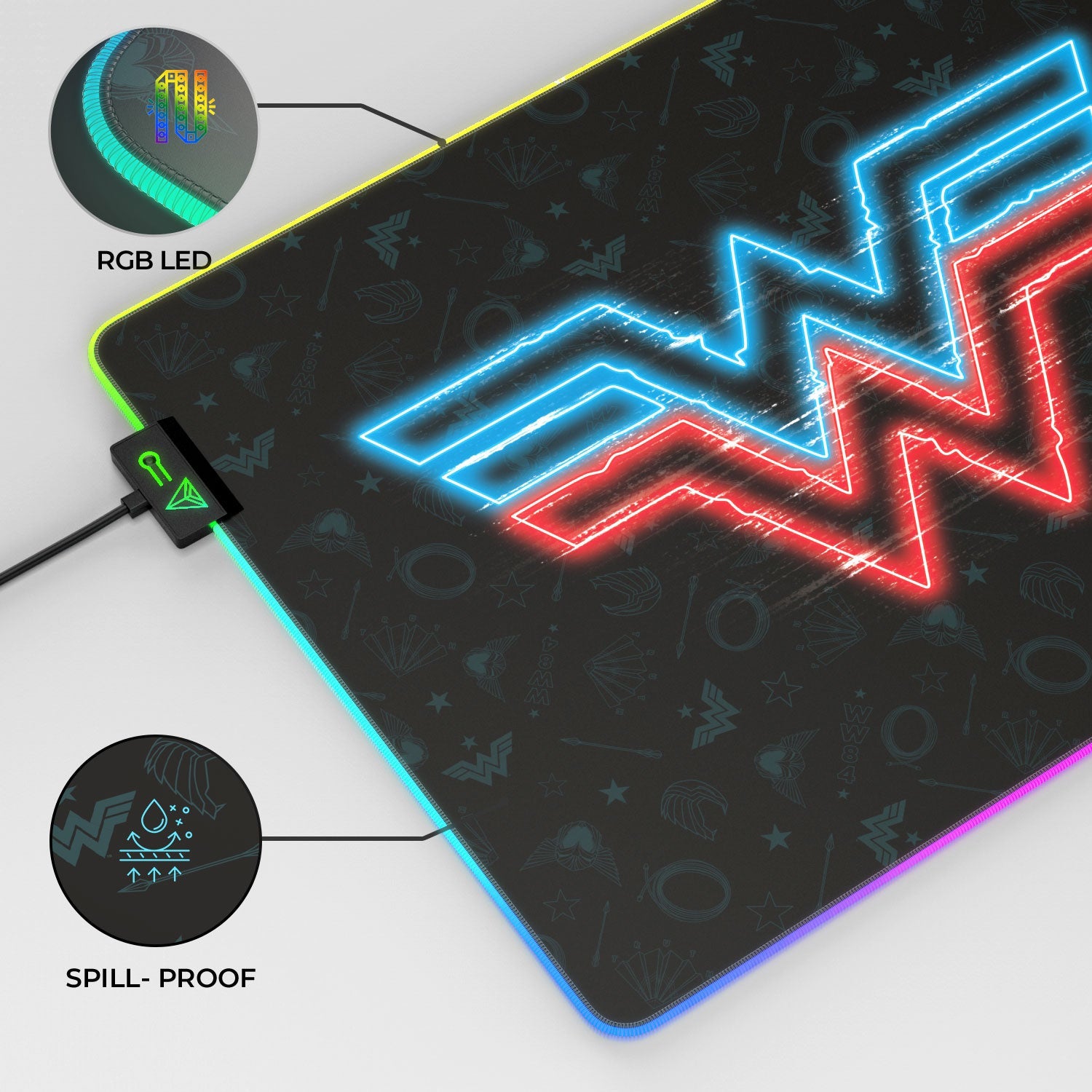 Wonder Woman Gaming Mouse Pad - Electrified Design for Gamers - Shopthatapp.ca
