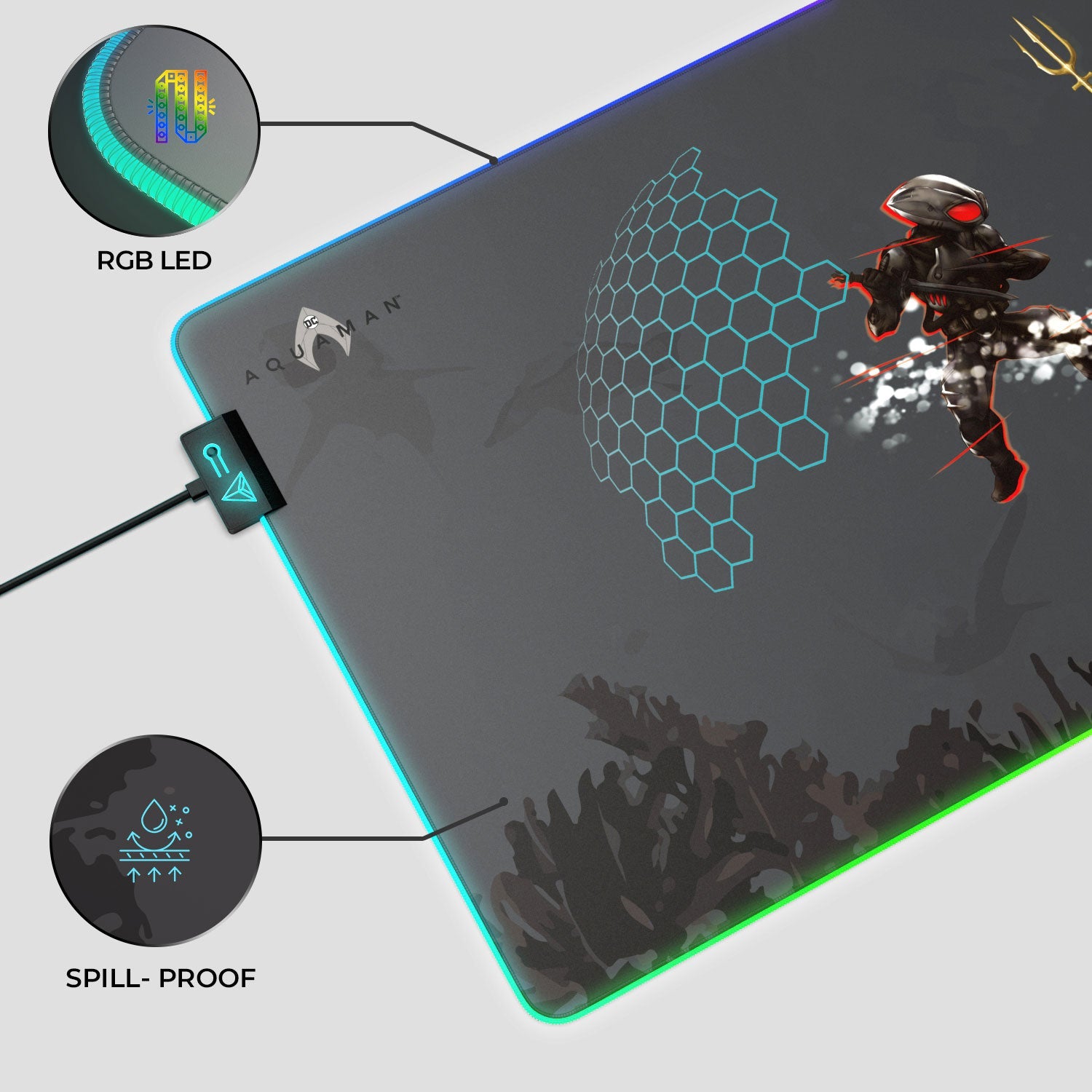 Aquaman Black Manta Mouse Pad for Gaming Enthusiasts - Shopthatapp.ca