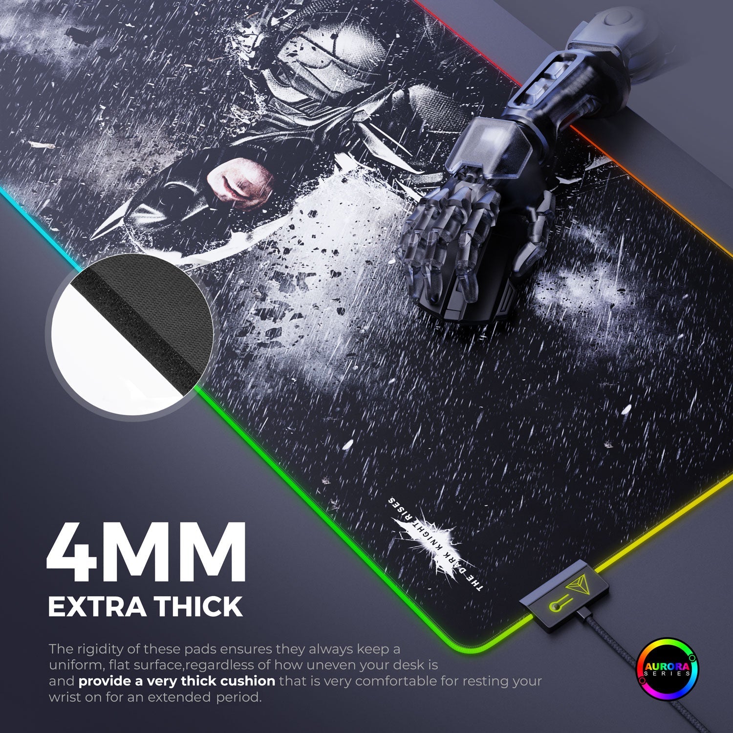 Batman Gaming Mouse Pad for Ultimate Gaming Experience - The Dark Knight Rises - Shopthatapp.ca