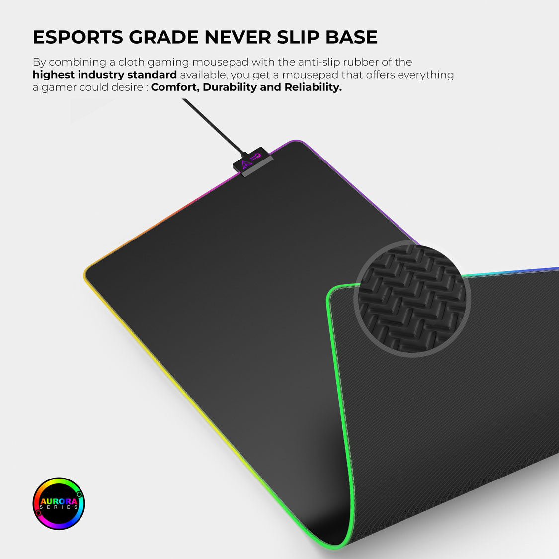 Ghost Black Gaming Mouse Pad - Precision and Comfort for Gamers - Shopthatapp.ca