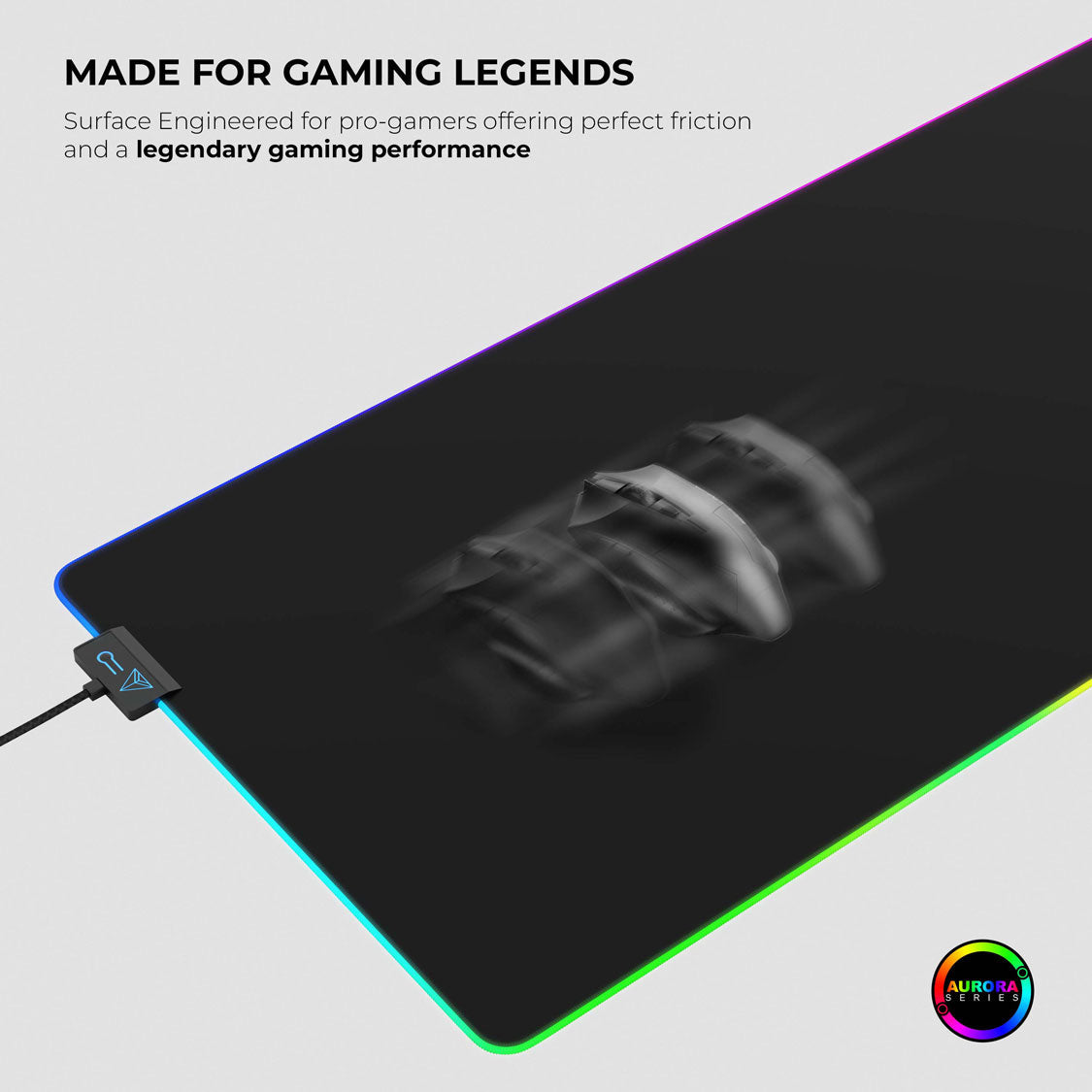 Ghost Black Gaming Mouse Pad - Precision and Comfort for Gamers - Shopthatapp.ca