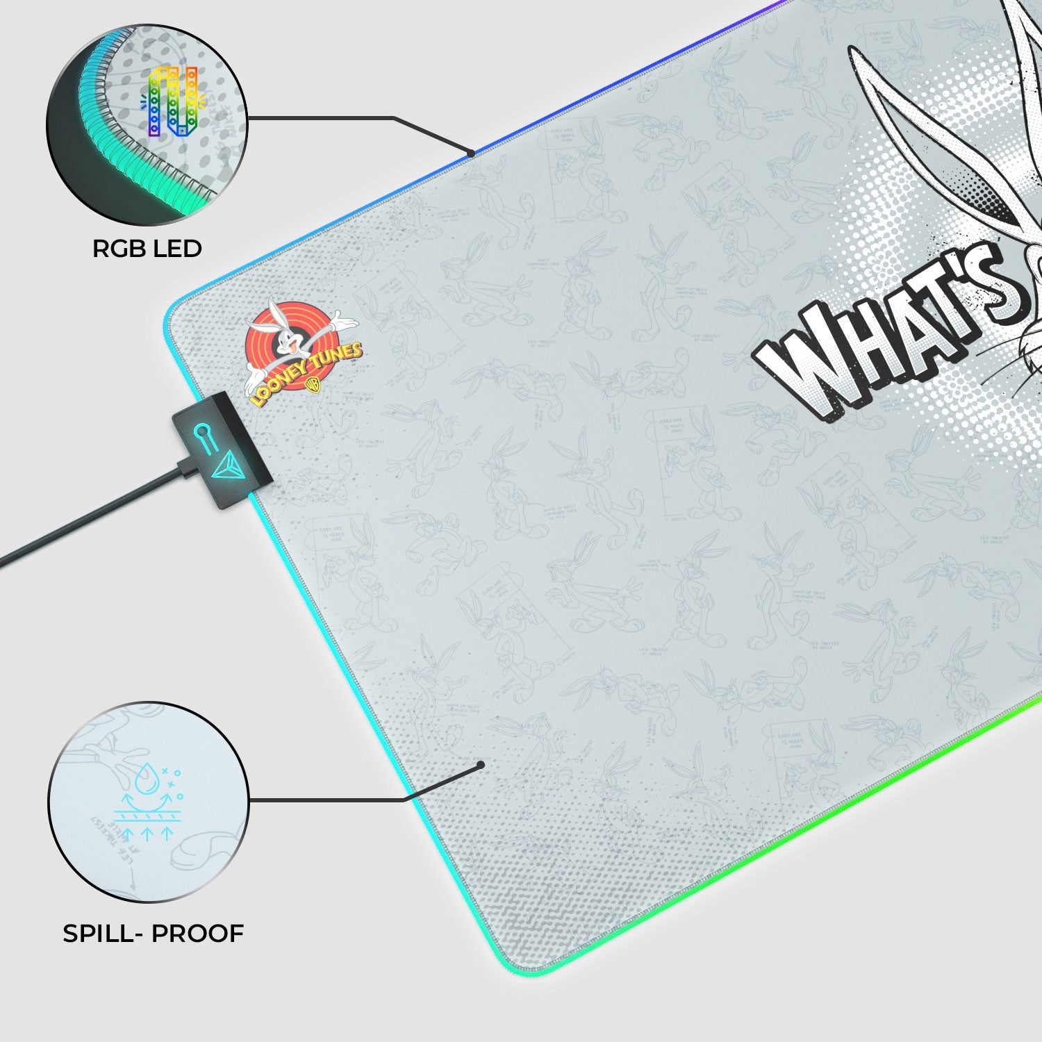 Bugs Bunny Mouse Pad for Gamers – Speed and Precision Gaming Accessory - Shopthatapp.ca