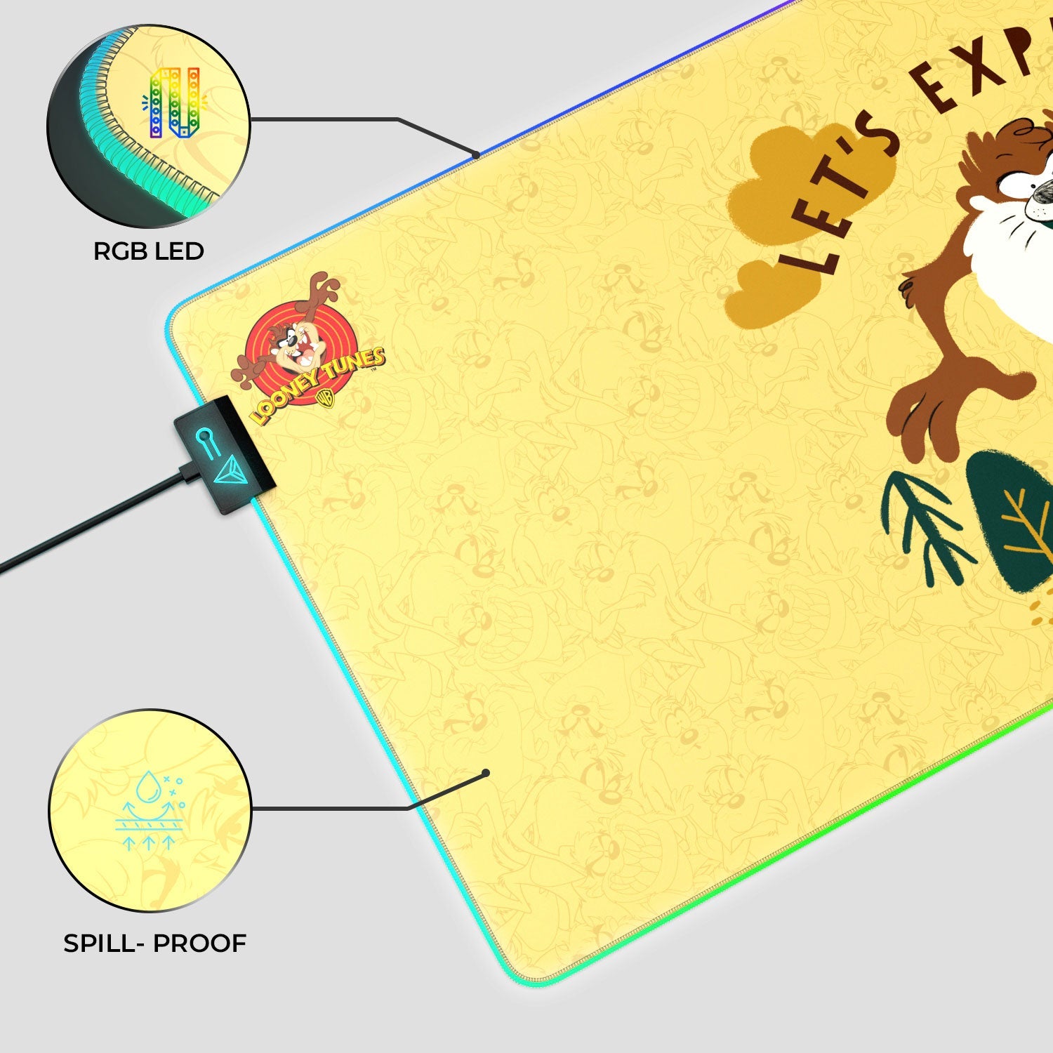 TAZ Tasmanian Devil Gaming Mouse Pad for Ultimate Gaming Performance - Shopthatapp.ca