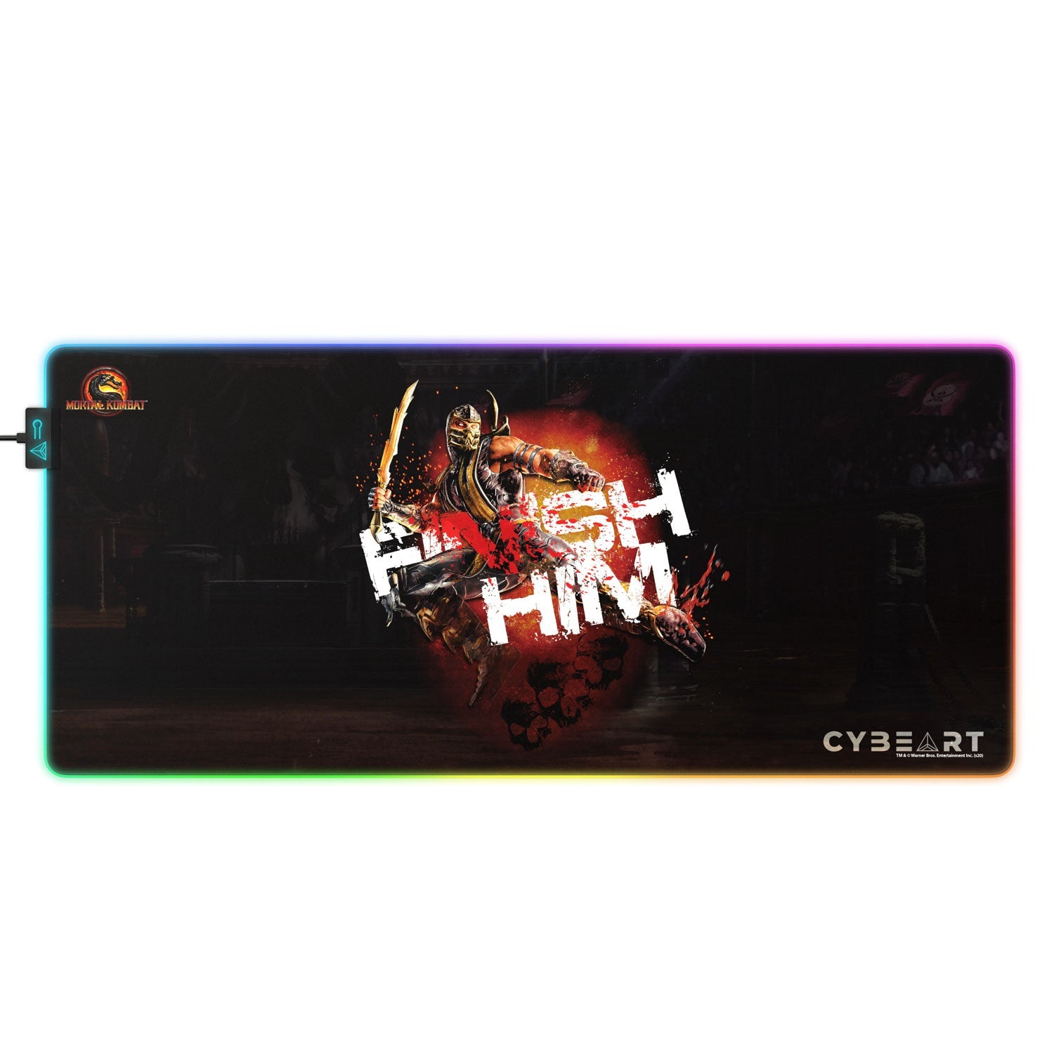 Mortal Kombat FINISH HIM Sub Zero Gaming Mouse Pad - Shopthatapp.ca