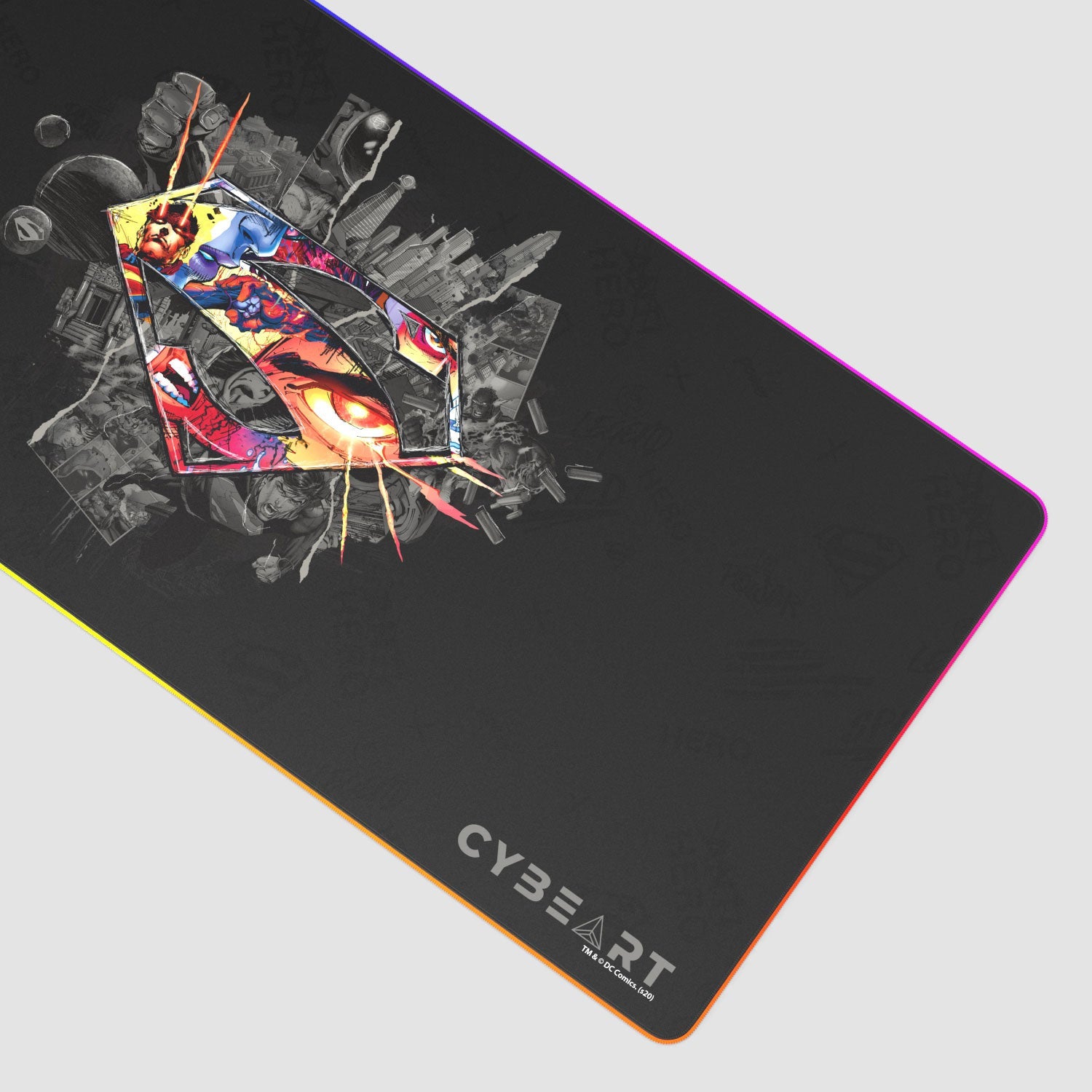 Superman Gaming Mouse Pad with Shield Emblem Design - Shopthatapp.ca