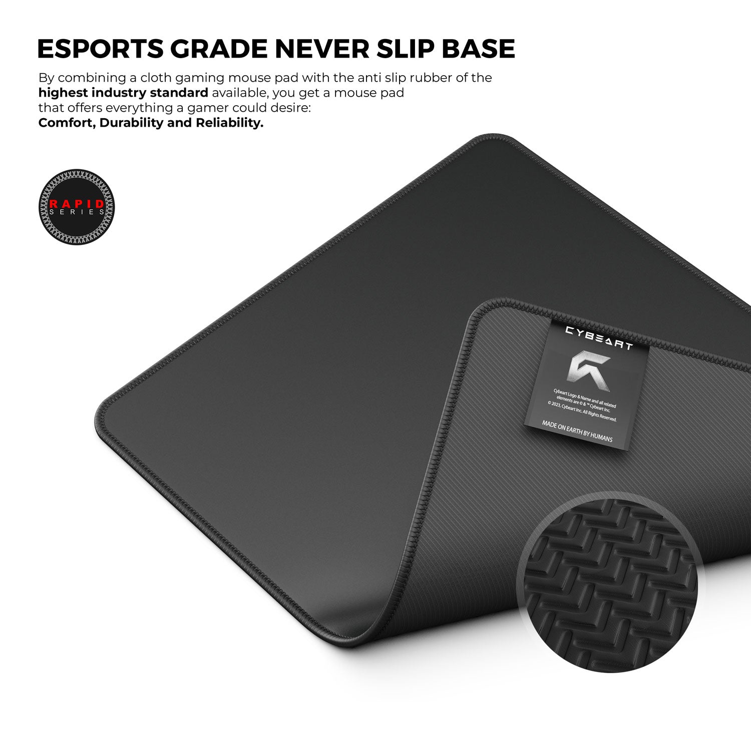 Ghost Black Gaming Mouse Pad - Precision and Comfort for Gamers - Shopthatapp.ca