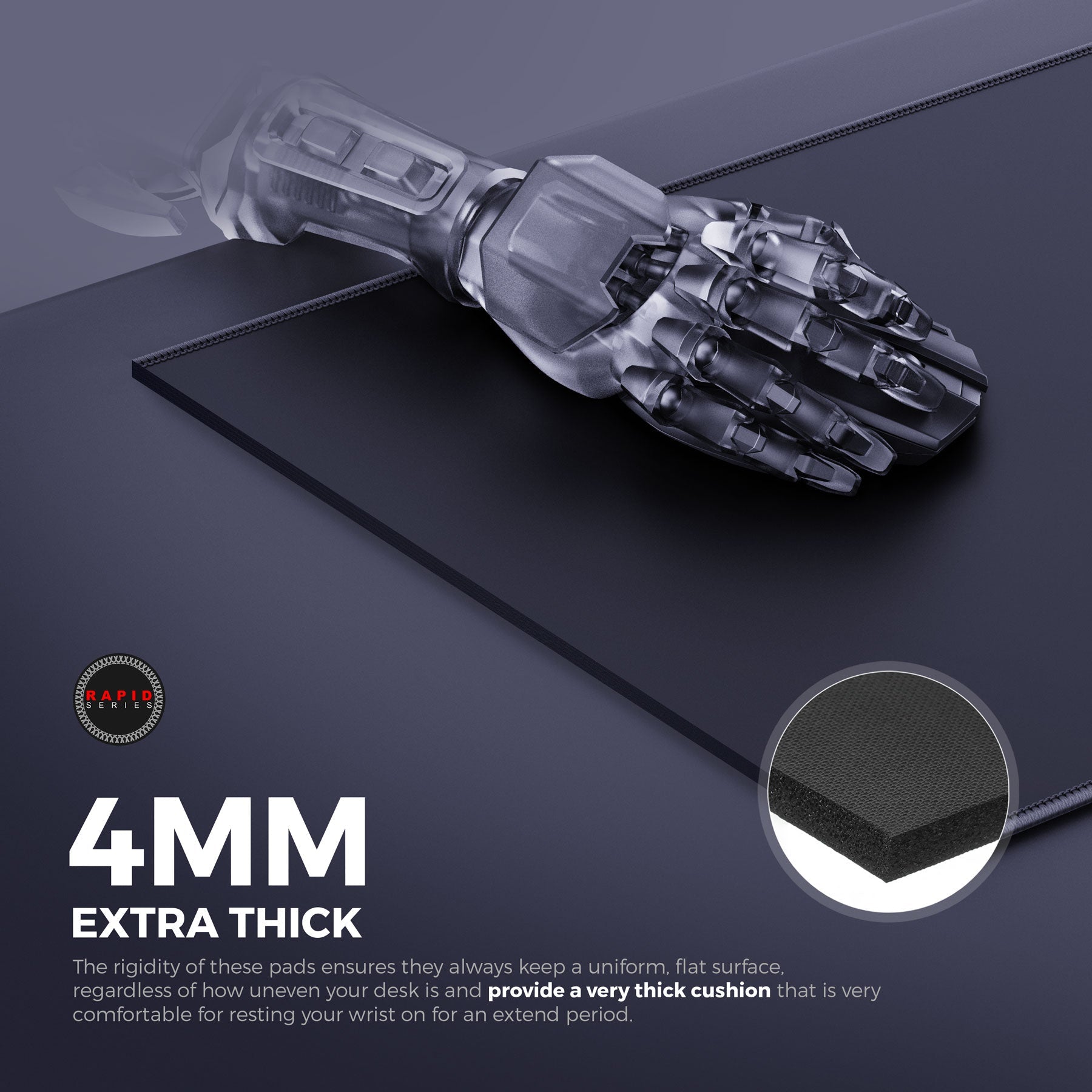 Ghost Black Gaming Mouse Pad - Precision and Comfort for Gamers - Shopthatapp.ca