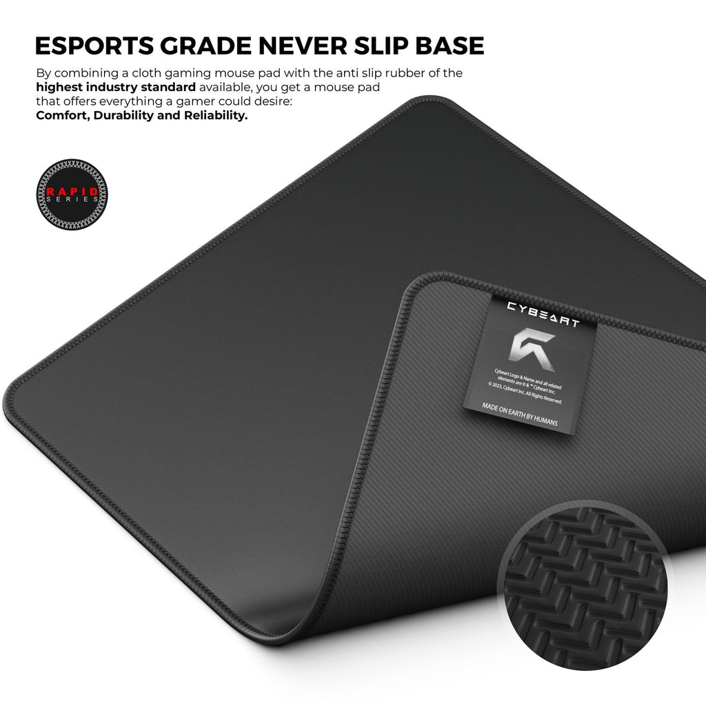 Ghost Black Gaming Mouse Pad - Precision and Comfort for Gamers - Shopthatapp.ca