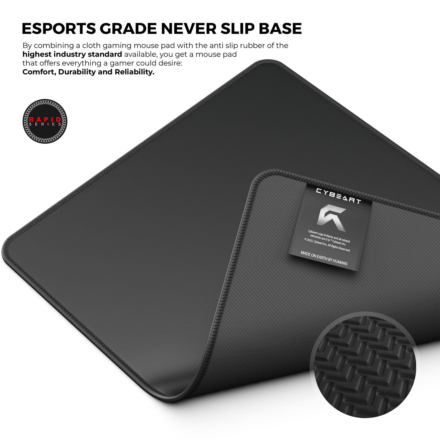 Ghost Black Gaming Mouse Pad - Precision and Comfort for Gamers - Shopthatapp.ca