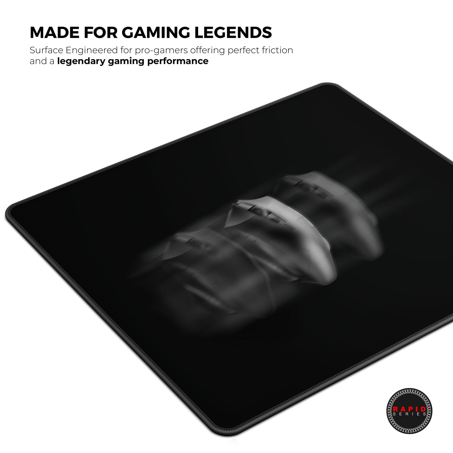 Ghost Black Gaming Mouse Pad - Precision and Comfort for Gamers - Shopthatapp.ca