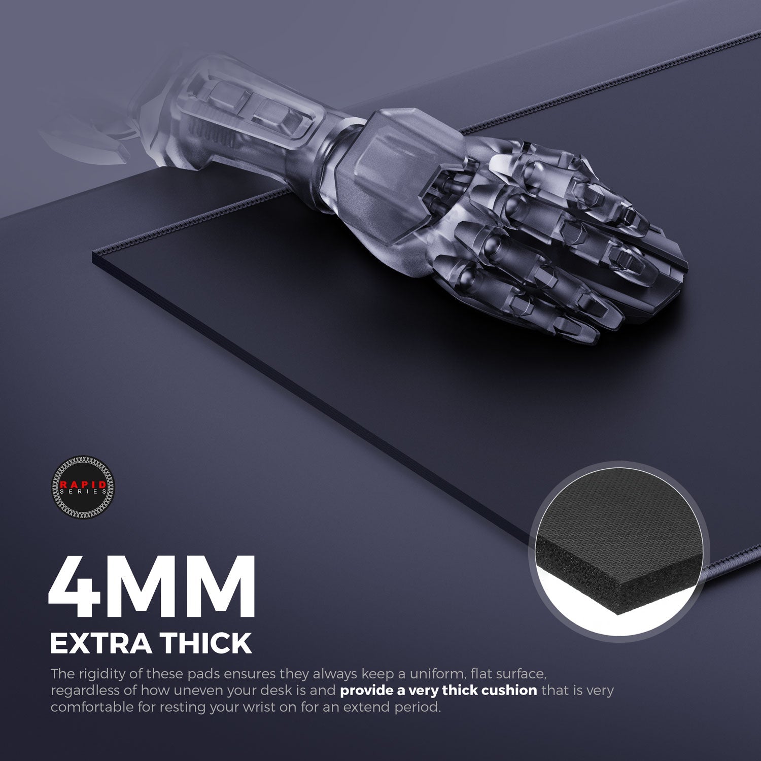 Ghost Black Gaming Mouse Pad - Precision and Comfort for Gamers - Shopthatapp.ca