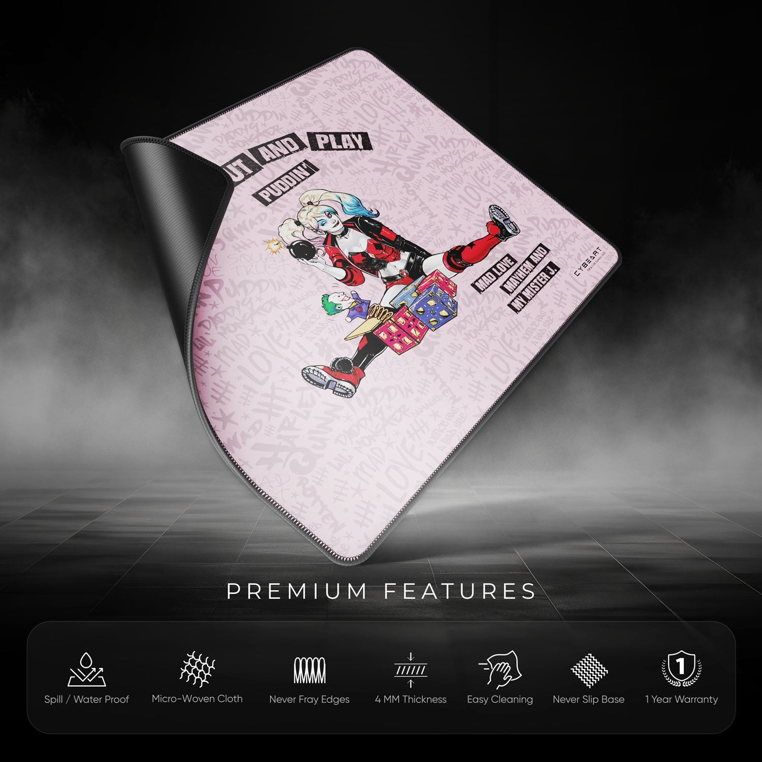 Harley Quinn Mouse Pad - Ideal Gaming Accessory for Gamers and Collectors - Shopthatapp.ca