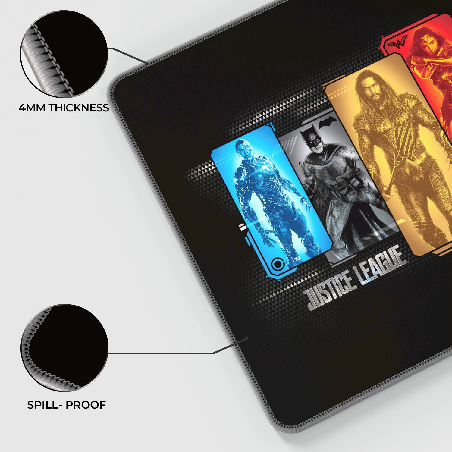 Justice League Gaming Mouse Pad - Character Portraits Design - Shopthatapp.ca