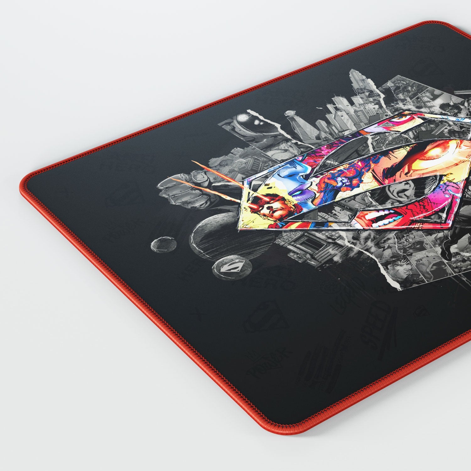 Superman Gaming Mouse Pad with Shield Emblem Design - Shopthatapp.ca