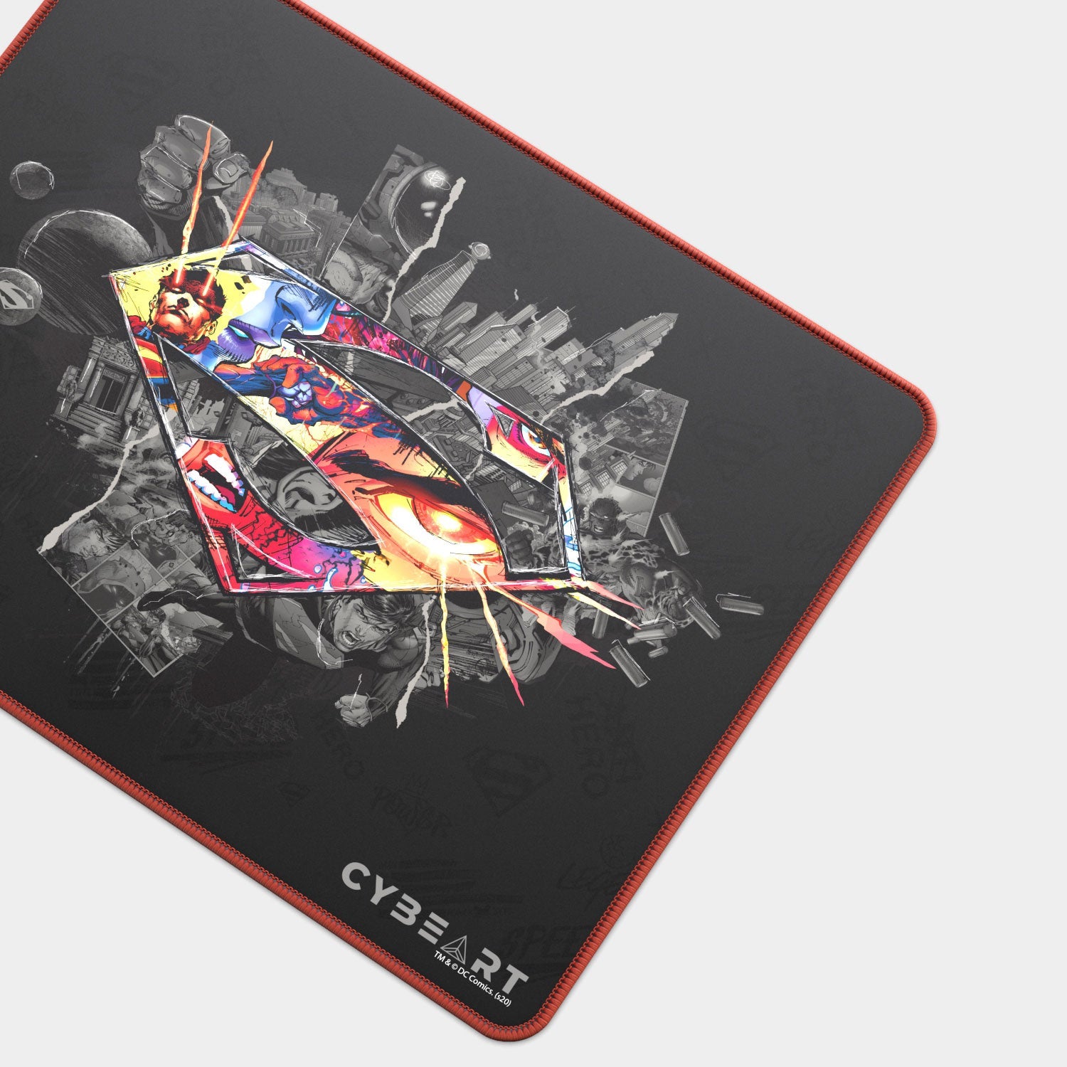 Superman Gaming Mouse Pad with Shield Emblem Design - Shopthatapp.ca