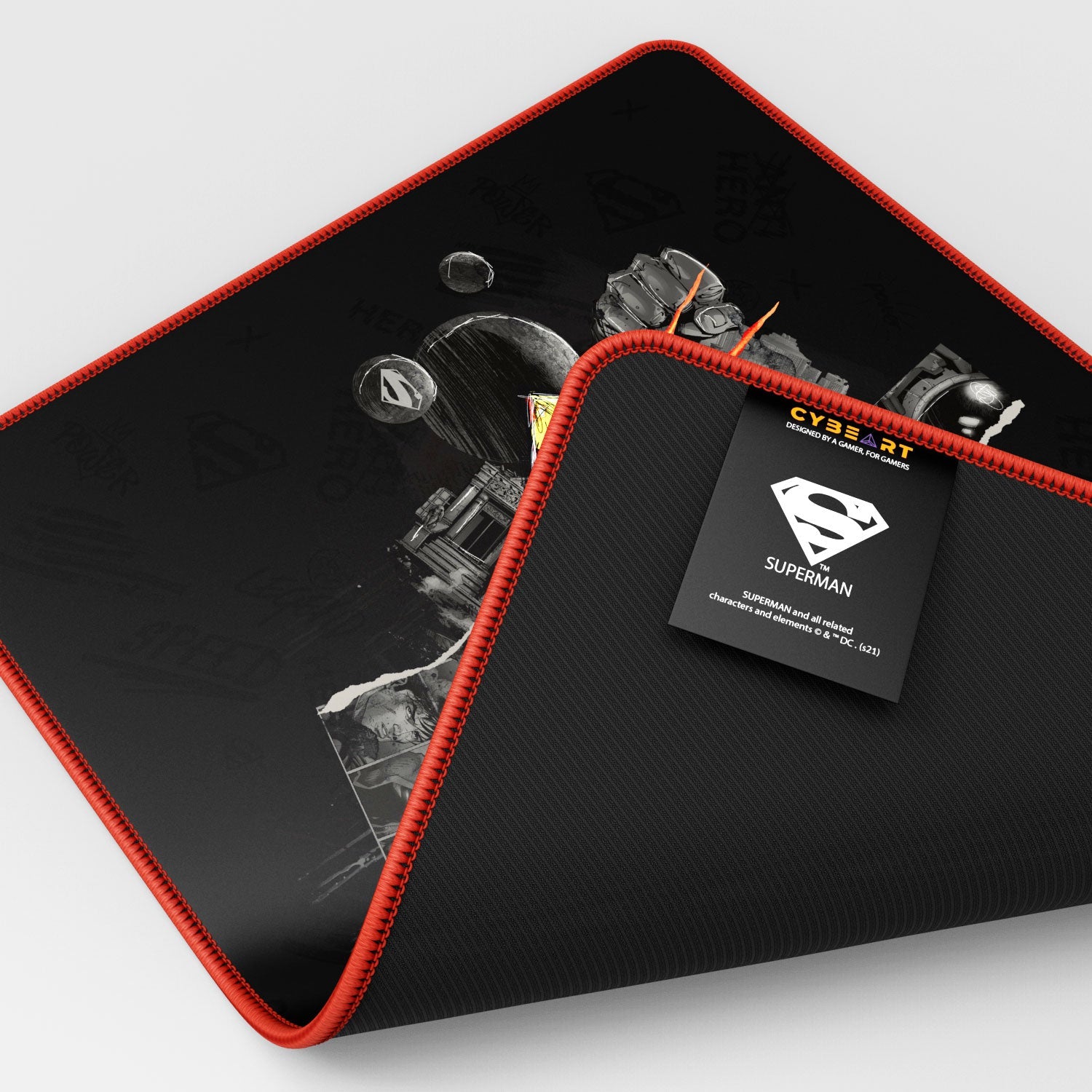 Superman Gaming Mouse Pad with Shield Emblem Design - Shopthatapp.ca