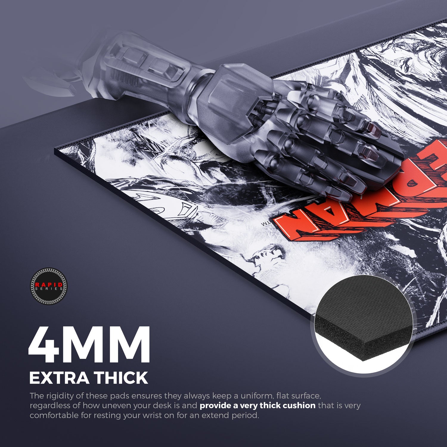 Superman Jim Lee Gaming Mouse Pad for Ultimate Gaming Performance - Shopthatapp.ca