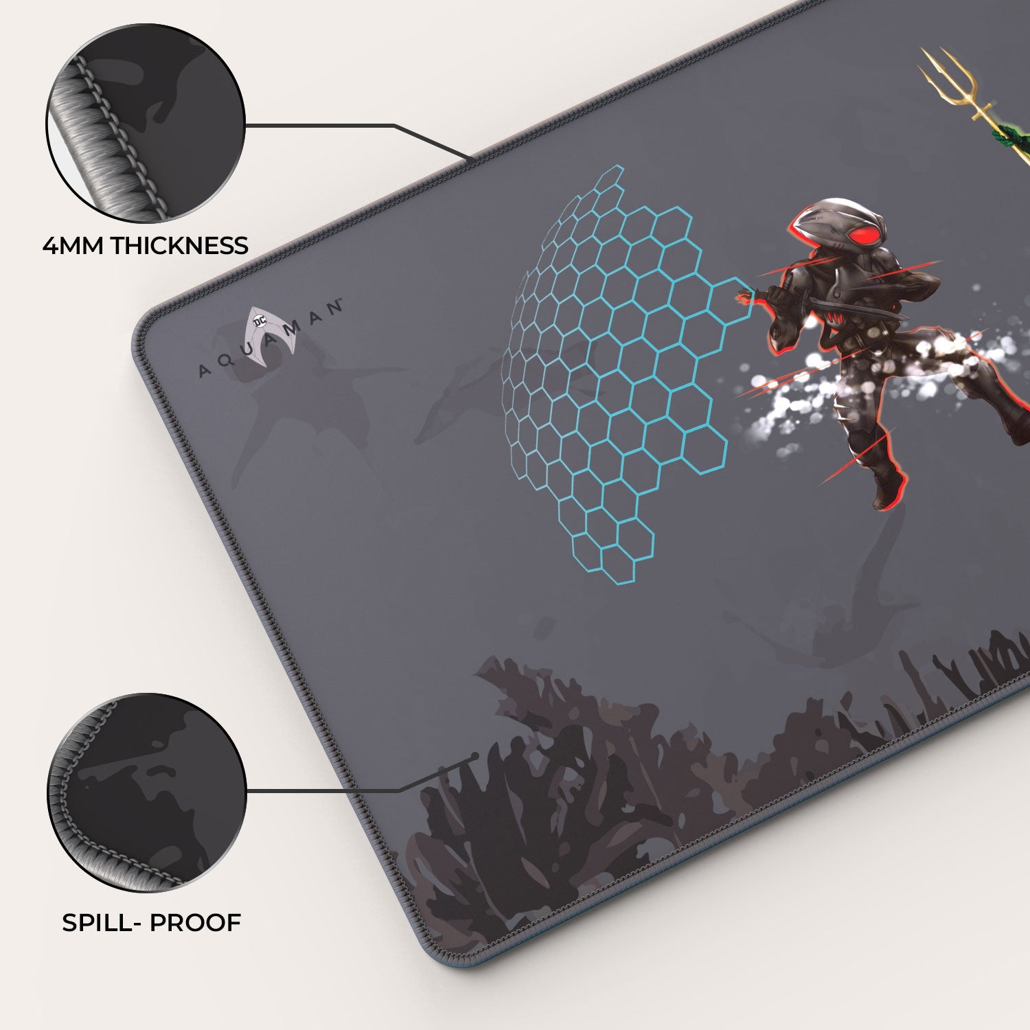 Aquaman Black Manta Mouse Pad for Gaming Enthusiasts - Shopthatapp.ca
