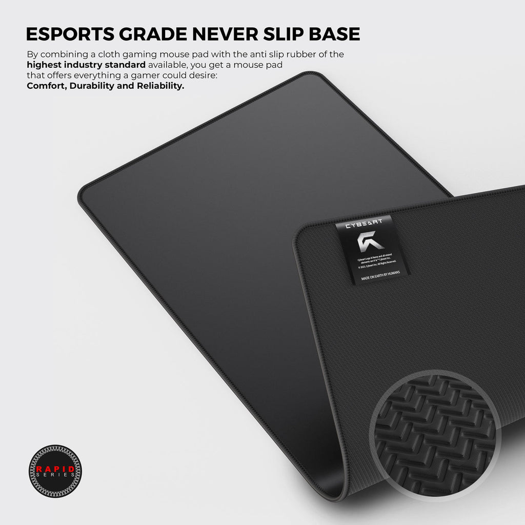 Ghost Black Gaming Mouse Pad - Precision and Comfort for Gamers - Shopthatapp.ca