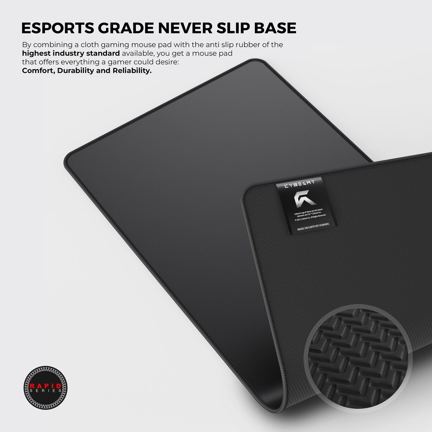 Ghost Black Gaming Mouse Pad - Precision and Comfort for Gamers - Shopthatapp.ca