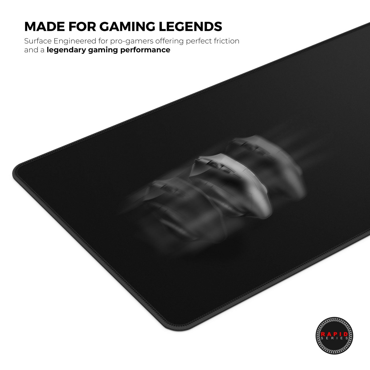 Ghost Black Gaming Mouse Pad - Precision and Comfort for Gamers - Shopthatapp.ca
