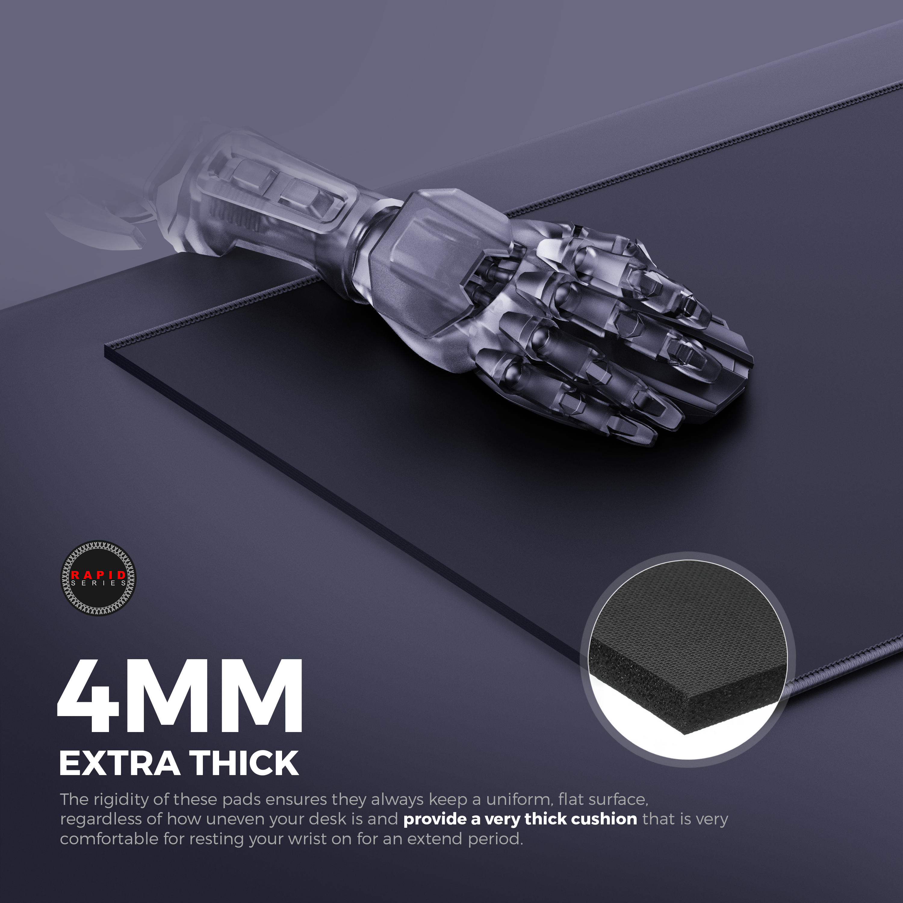 Ghost Black Gaming Mouse Pad - Precision and Comfort for Gamers - Shopthatapp.ca