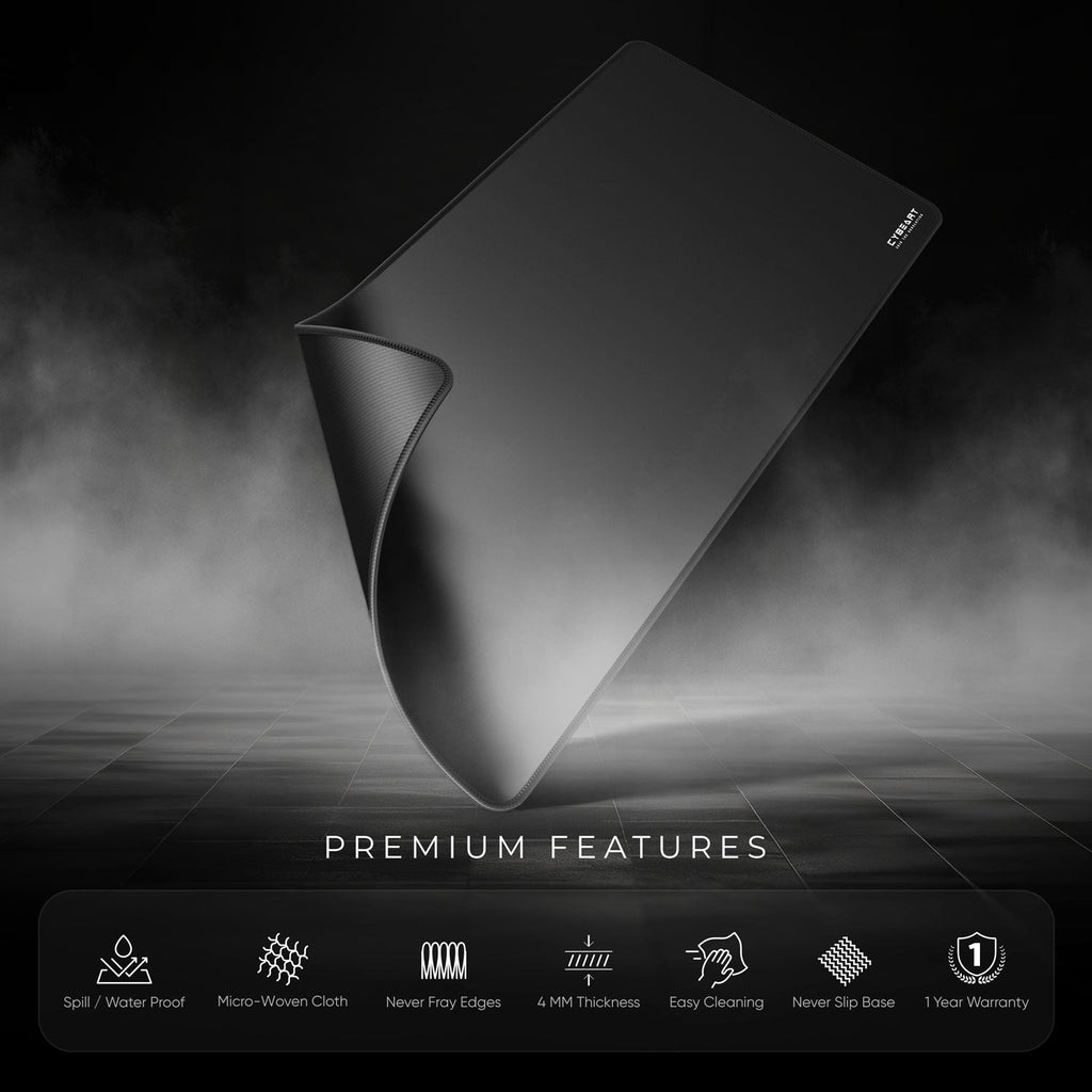 Ghost Black Gaming Mouse Pad - Precision and Comfort for Gamers - Shopthatapp.ca