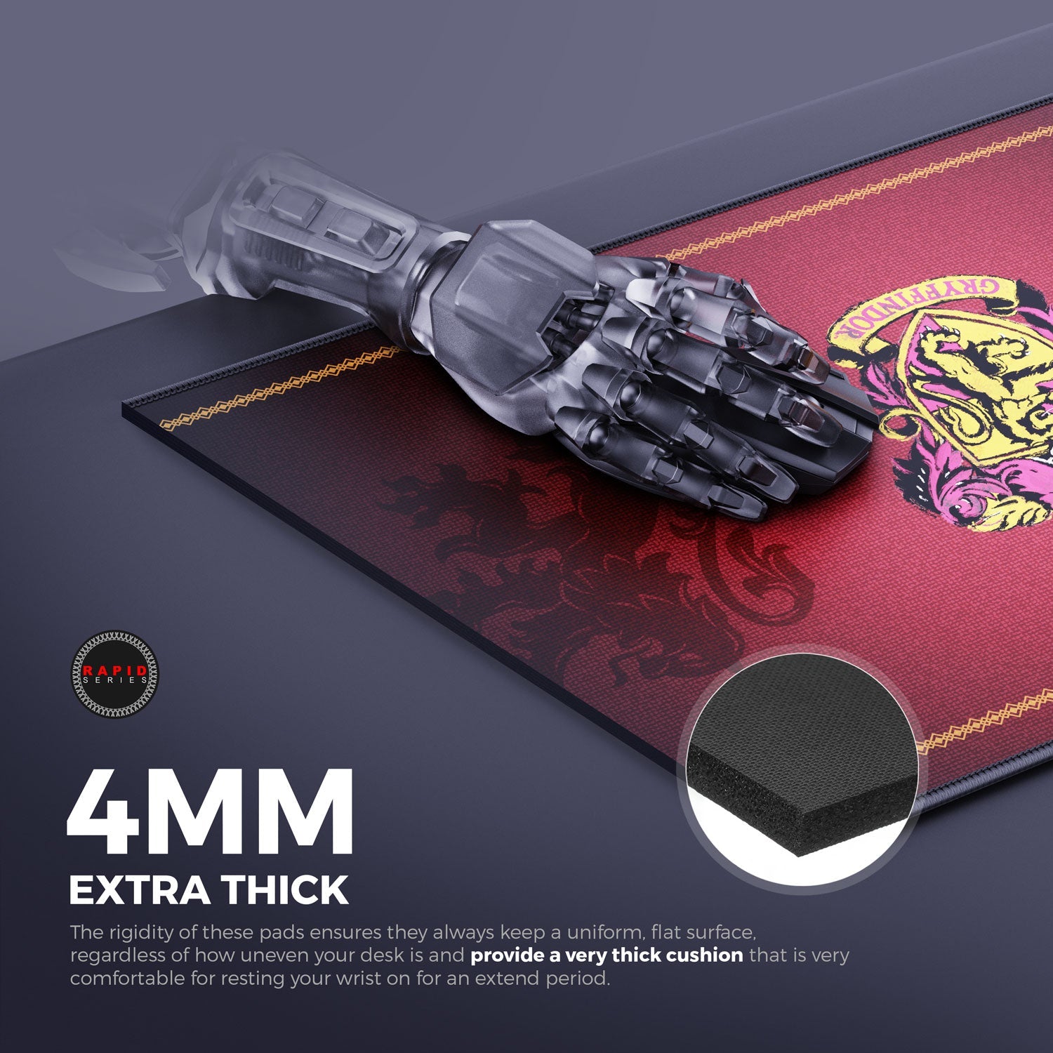 Gryffindor Gaming Mouse Pad - Classic Design for Gamers - Shopthatapp.ca